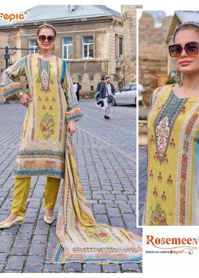 FEPIC ROSEMEEN 1944 LATEST PAKISTANI SUITS YELLOW