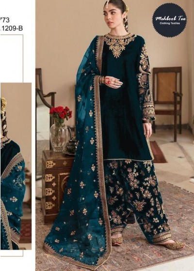 MEHBOOB TEX 1209 B VELVET PAKISTANI SUITS MORPITCH SHED