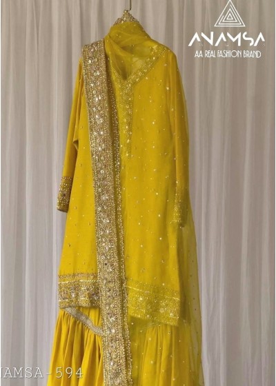 ANAMSA 594 PAKISTANI SALWAR SUITS NEW COLLECTION