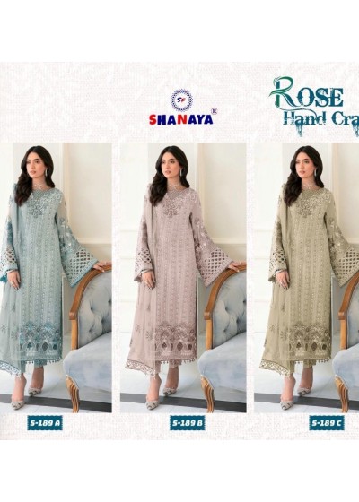 SHANAYA ROSE HAND CRAFT 189 PAKISTANI SUITS WHOLESALE BY SINGLE