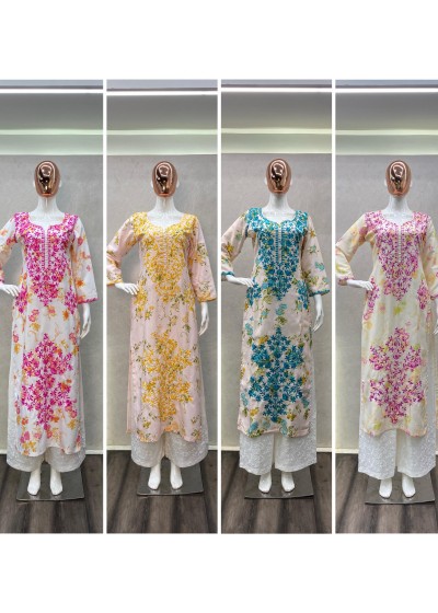 BE 181 REYON PAKISTANI KURTIS SINGLE PIECE