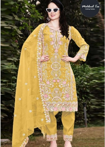MEHBOOB TEX 1497 A PAKISTANI SALWAR SUITS WHOLESALE 