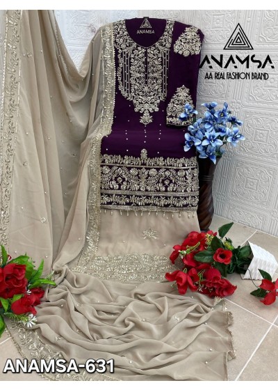ANAMSA 631 WHOLESALE LATEST PAKISTANI SUITS