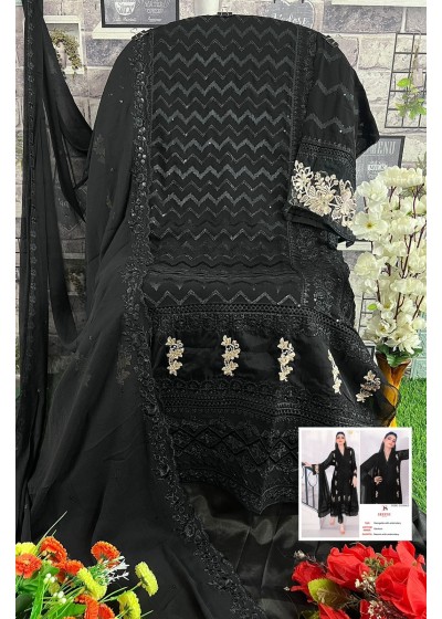 DEEPSY SUITS D 2009 B BLACK COLOUR PAKISTANI SUITS