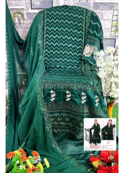 DEEPSY SUITS D 2009 A GREEN COLOUR PAKISTANI SUITS 