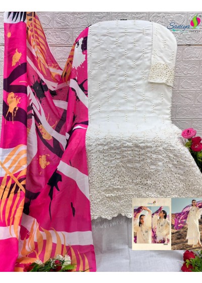 SANIYA TRENDZ 30003 ADAN LIBAS CHIKANKARI 30 PAKISTANI SUITS WHOLESALER BUY INDIA