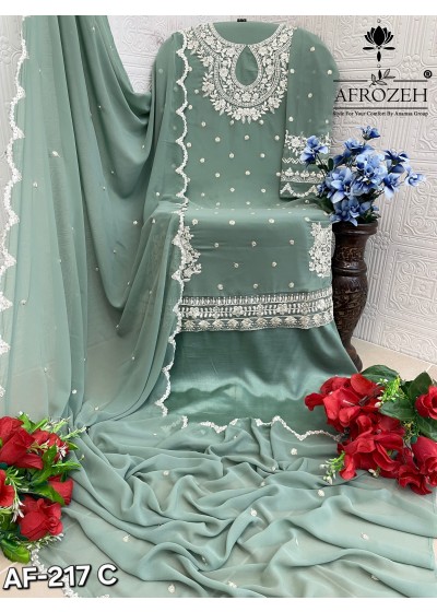 AFROZEH AF 217 C DEALER PAKISTANI SUITS SURAT