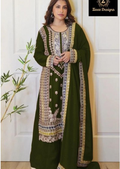 ZIAAZ DESIGNS 668 D VELVET SALWAR KAMEEZ