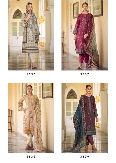 JIHAN 3536 3537 3538 3539 BIN SAEED REMIX VOL 3 PAKISTANI SUITS DEALER