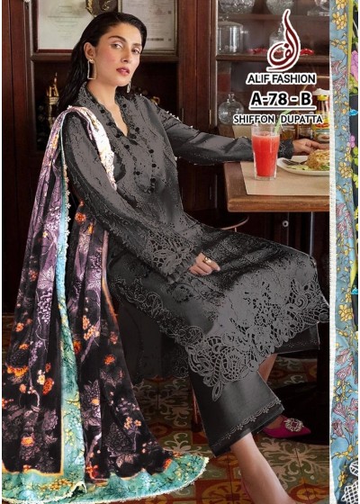 ALIF FASHION A 78 B ONLINE PAKISTANI SUITS