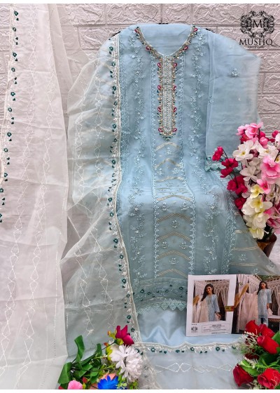 MUSHQ M 316 B LATEST PAKISTANI SUITS ORGANZA 