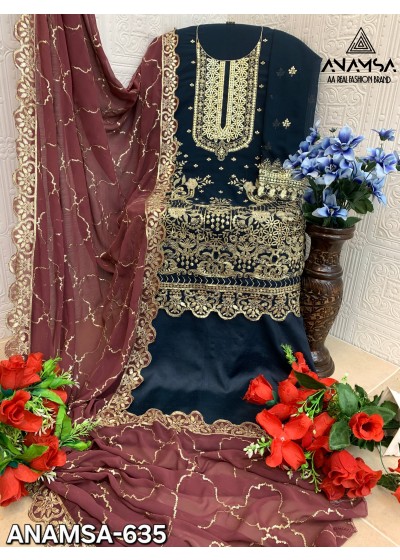 ANAMSA 635 HIT PAKISTANI SALWAR SUITS