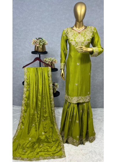 JD 587 STYLISH CHINON READYMADE SUITS 2025