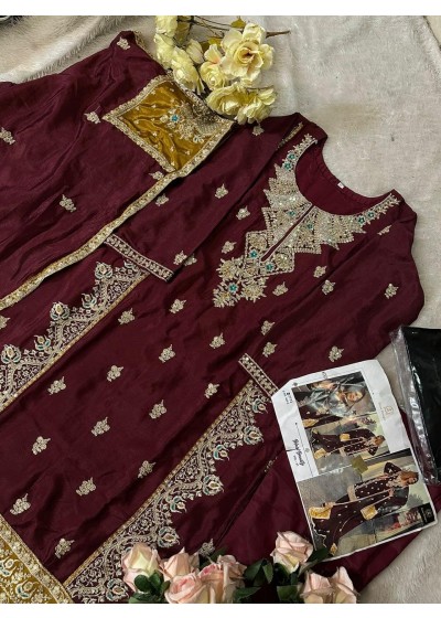 ZIAAZ DESIGNS 443 C PAKISTANI SUITS WHOLESALE SINGLE PIECE IN SURAT