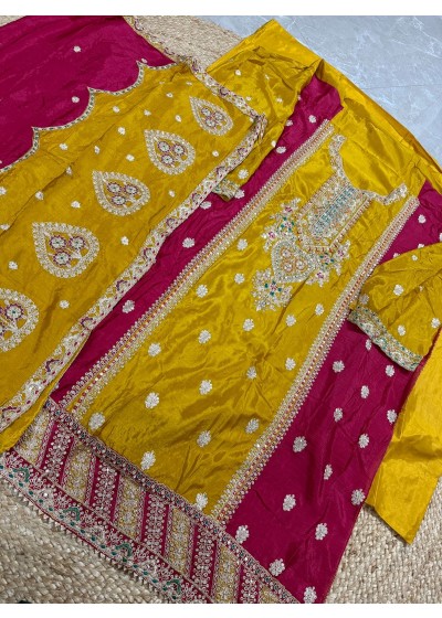 ZIAAZ DESIGNS 490 B LATEST PAKISTANI DRESSES YELLOW