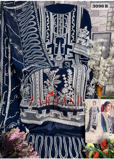ZARQASH 3096 B FANCY ONLINE PAKISTANI SUITS