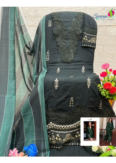 SANIYA TRENDZ 7120 A PAKISTANI SALWAR SUITS BUY WHOLESALE