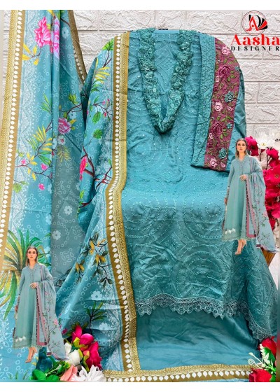AASHA DESIGNER 1079 HEAVY REYON SALWAR SUITS
