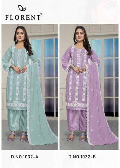 FLORENT 1032 A B SALWAR SUITS FANCY DESIGN
