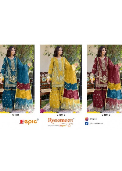 FEPIC ROSEMEEN 1814 B C FANCY DESIGN SALWAR SUITS