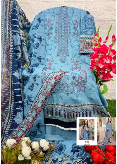 TAJ CREATIONS TAJ 583 COTTON BUY PAKISTANI SUITS