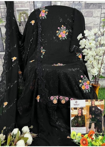 MAHNUR FASHION 14003 BLACK PAKISTANI SUITS
