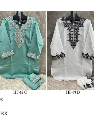 HOOR TEX HF 69 C D PAKISTANI SUITS SINGLE BUY ONLINE SHOPPING