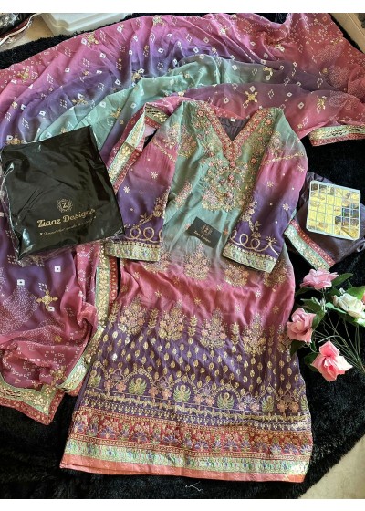 ZIAAZ DESIGNS 474 LATEST SALWAR SUITS SEMI STITCHED