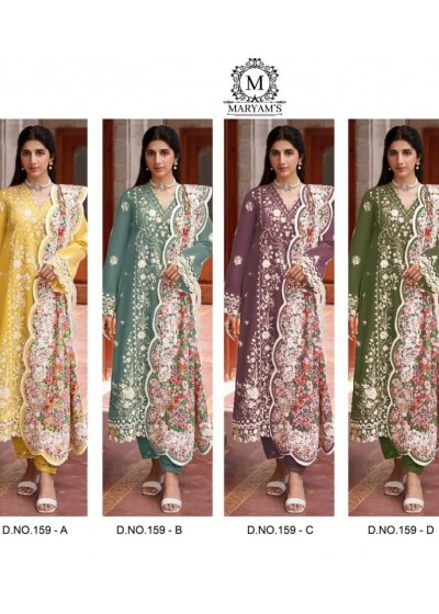 MARYAM 159 ABCD HIT DESIGN SHOPPING SALWAR SUITS 
