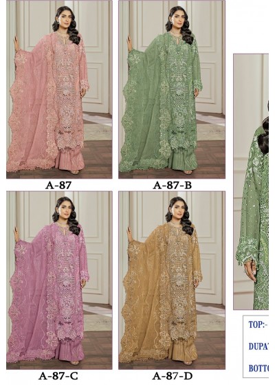 IZNIK FAB A 87 ABCD PAKISTANI SUITS WHOLESALE SUPPLIER