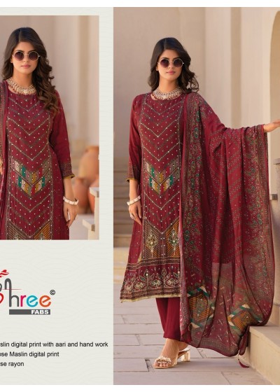SHREE FABS KT 175 A LATEST PAKISTANI SUITS 