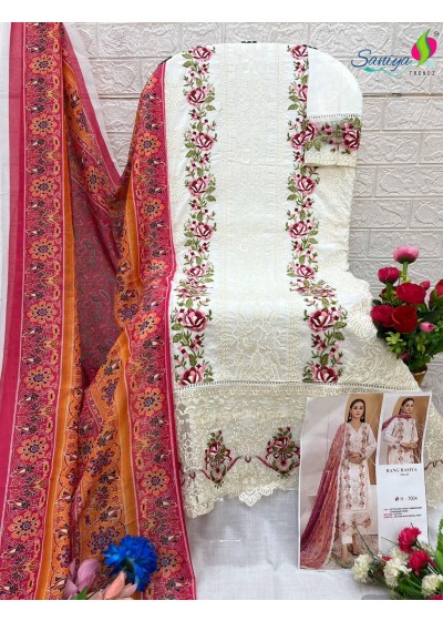 SANIYA TRENDZ 7004 RANG RASIYA VOL 07 PAKISTANI SUITS SHOPPING