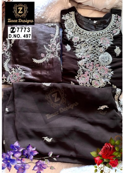 ZIAAZ DESIGNS 497 LATEST DESIGN PAKISTANI SUITS BUY SURAT