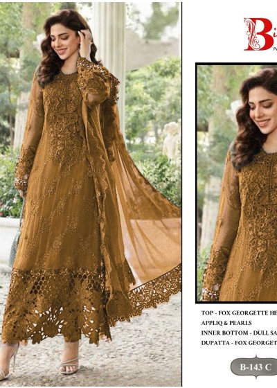 BILQIS B 143 C GEORGETTE COLLECTION PAKISTANI SUITS ONLINE