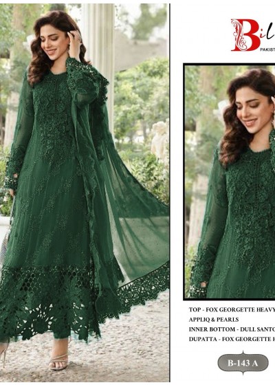 BILQIS B 143 A GEORGETTE COLLECTION PAKISTANI SUITS 