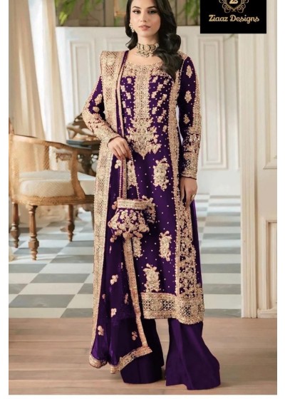 ZIAAZ DESIGNS 738 B WHOLESALE PAKISTANI SALWAR SUITS