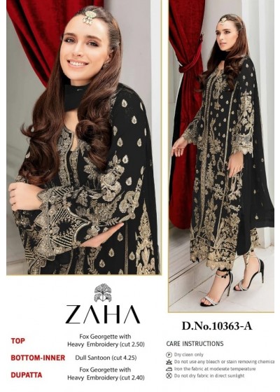 ZAHA SIMRAN 10363 A PAKISTANI SUITS WHOLESALE