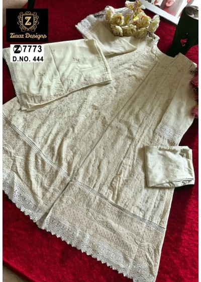 ZIAAZ DESIGNS 444 LATEST SEMI STICHED PAKISTANI SUITS