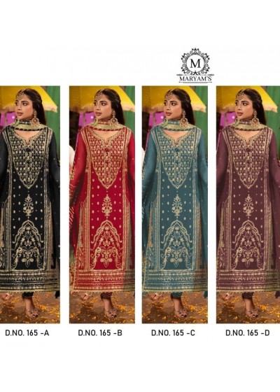 MARYAM 165 ABCD PAKISTANI SUITS SINGLE PIECE
