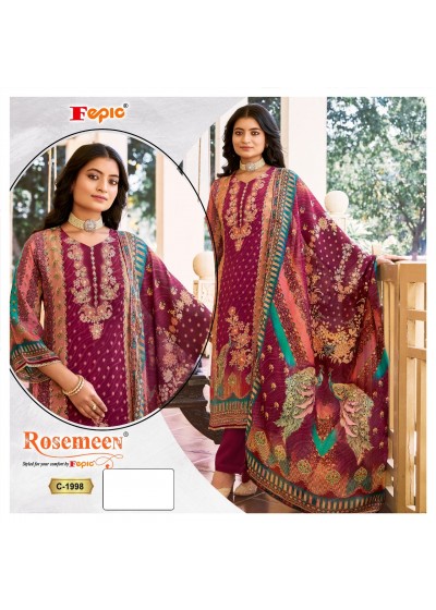 FEPIC ROSEMEEN C 1998 CRAPE PRINTED PAKISTANI SUITS