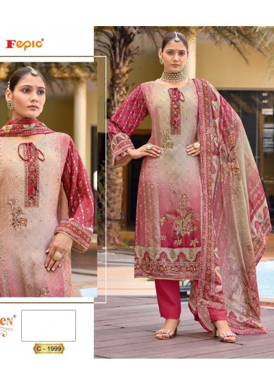 FEPIC ROSEMEEN C 1999 CRAPE PRINTED PAKISTANI SUITS IN SURAT